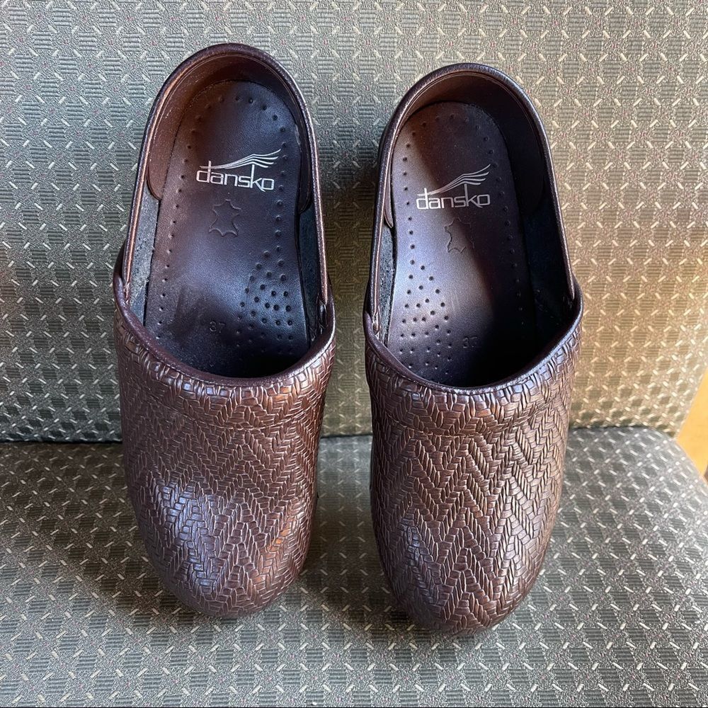 Dansko Professional Woven leather Clogs